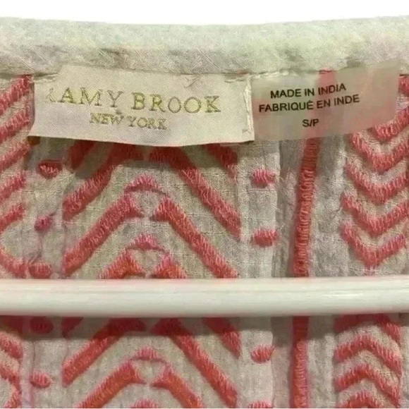 Ramy Brook Pink Patterned Peasant Blouse - Picture 4 of 7